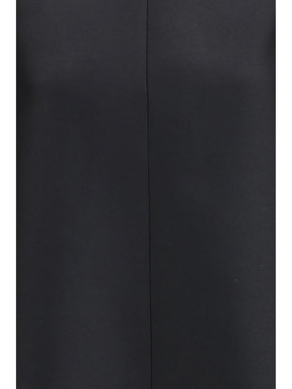 BALENCIAGA Baby doll mini Dress in wool and silk