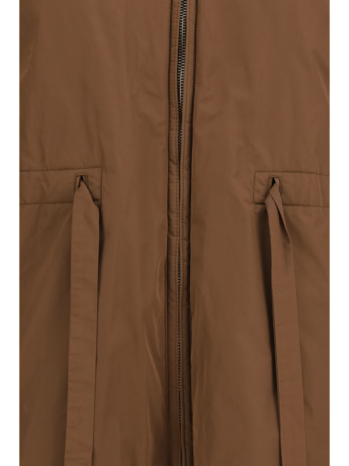 Max Mara The Cube Reversible padded Parka in radzmir and water repellent canvas - Dark Honey