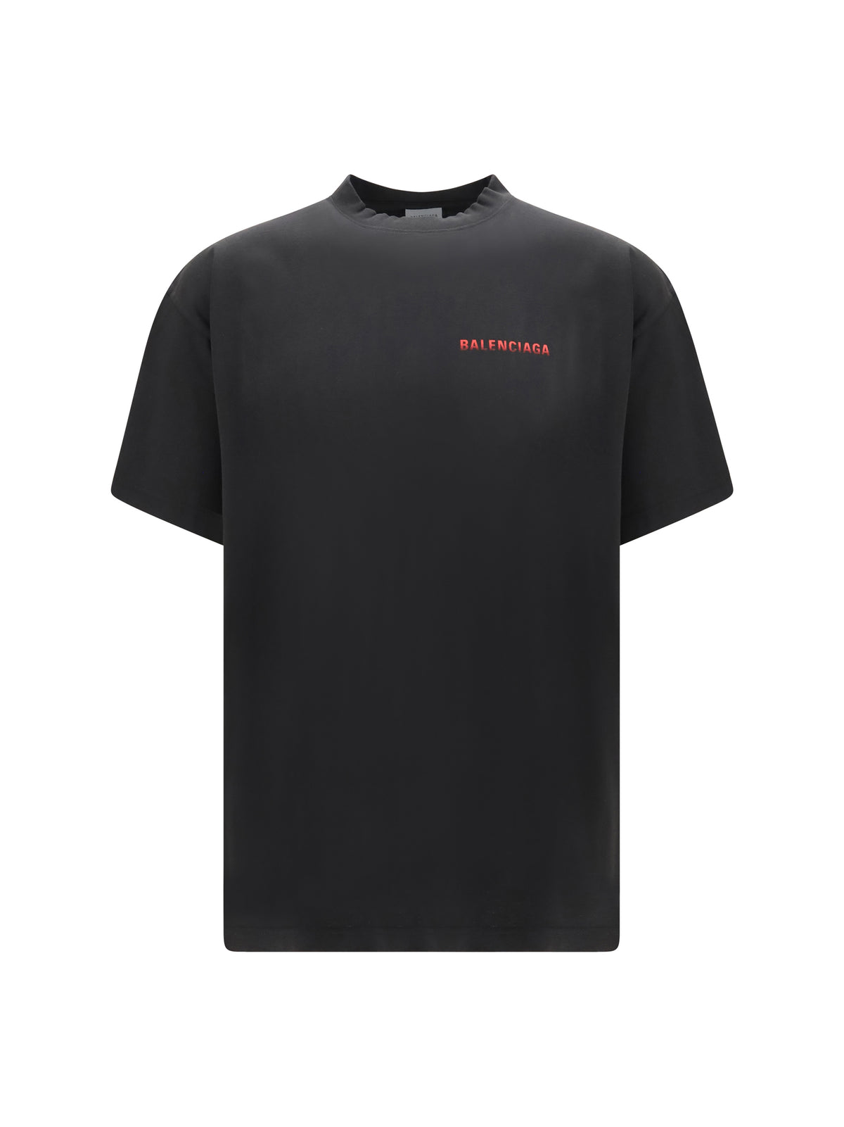 Balenciaga Cotton logo T-shirt - Black