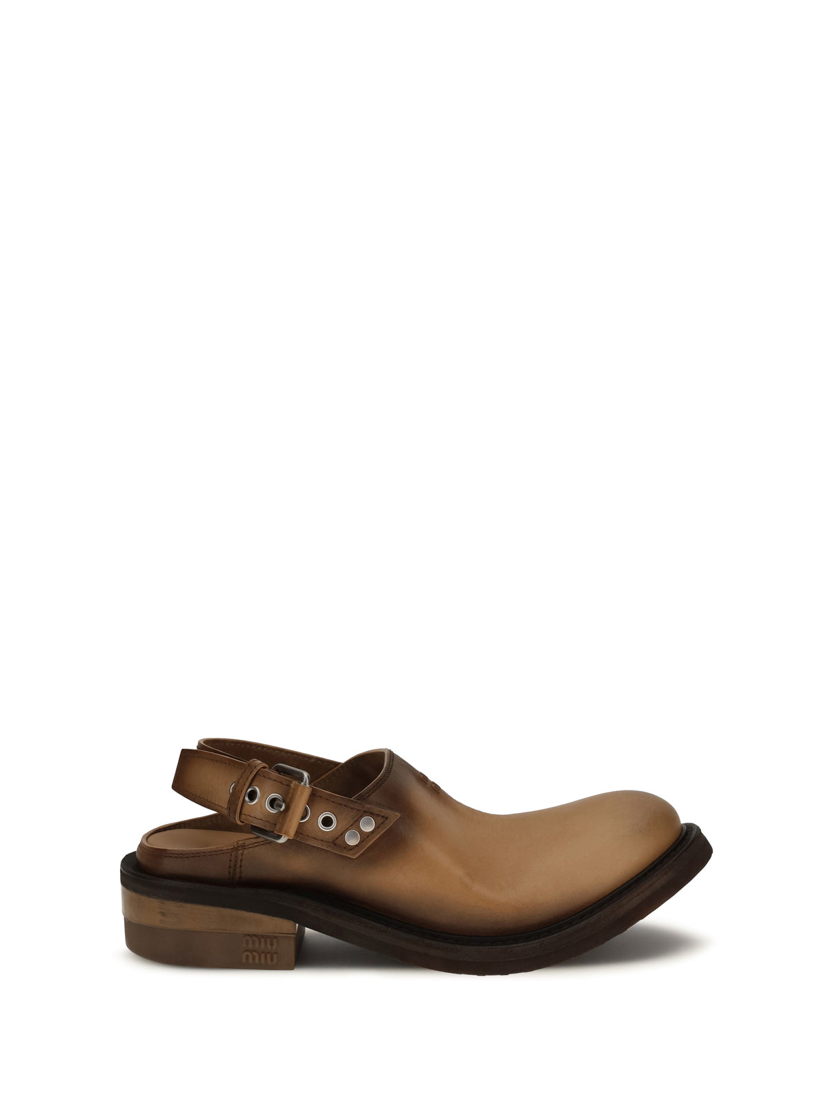 Miu Miu Foule leather Mules