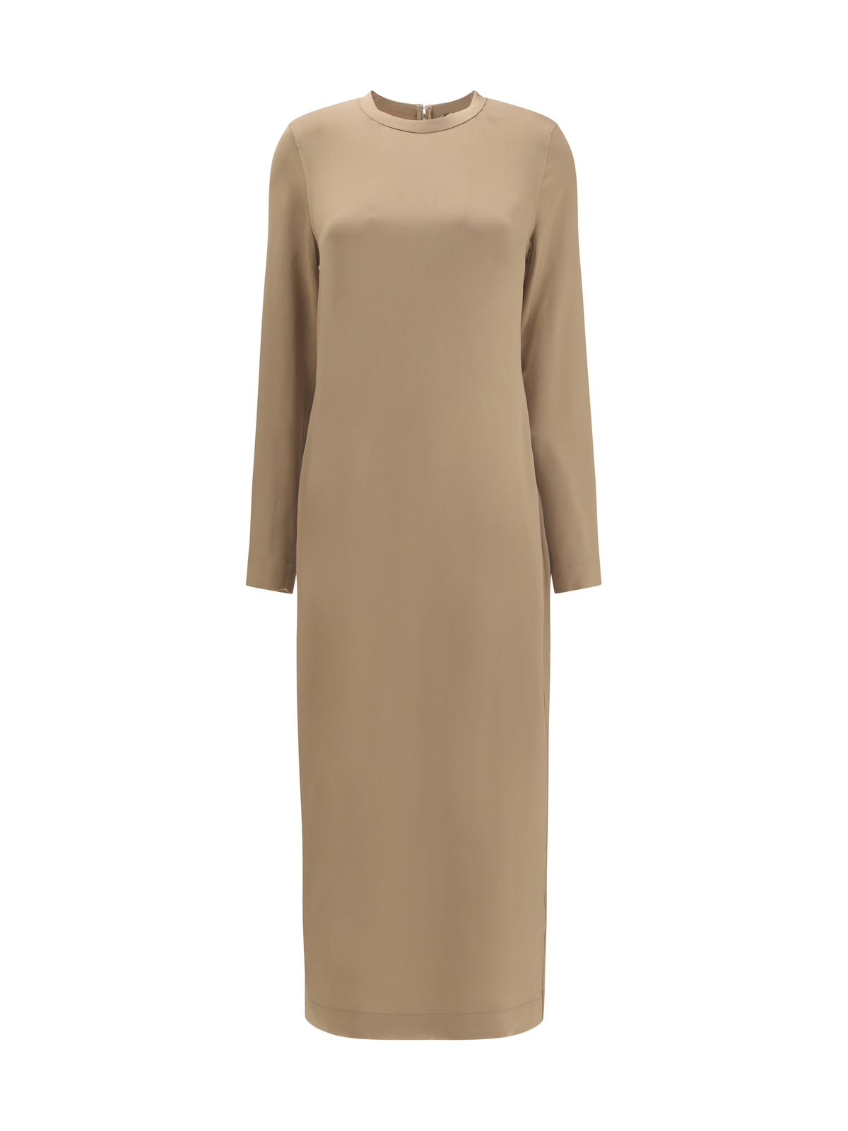 Toteme Long satin Dress - Latte