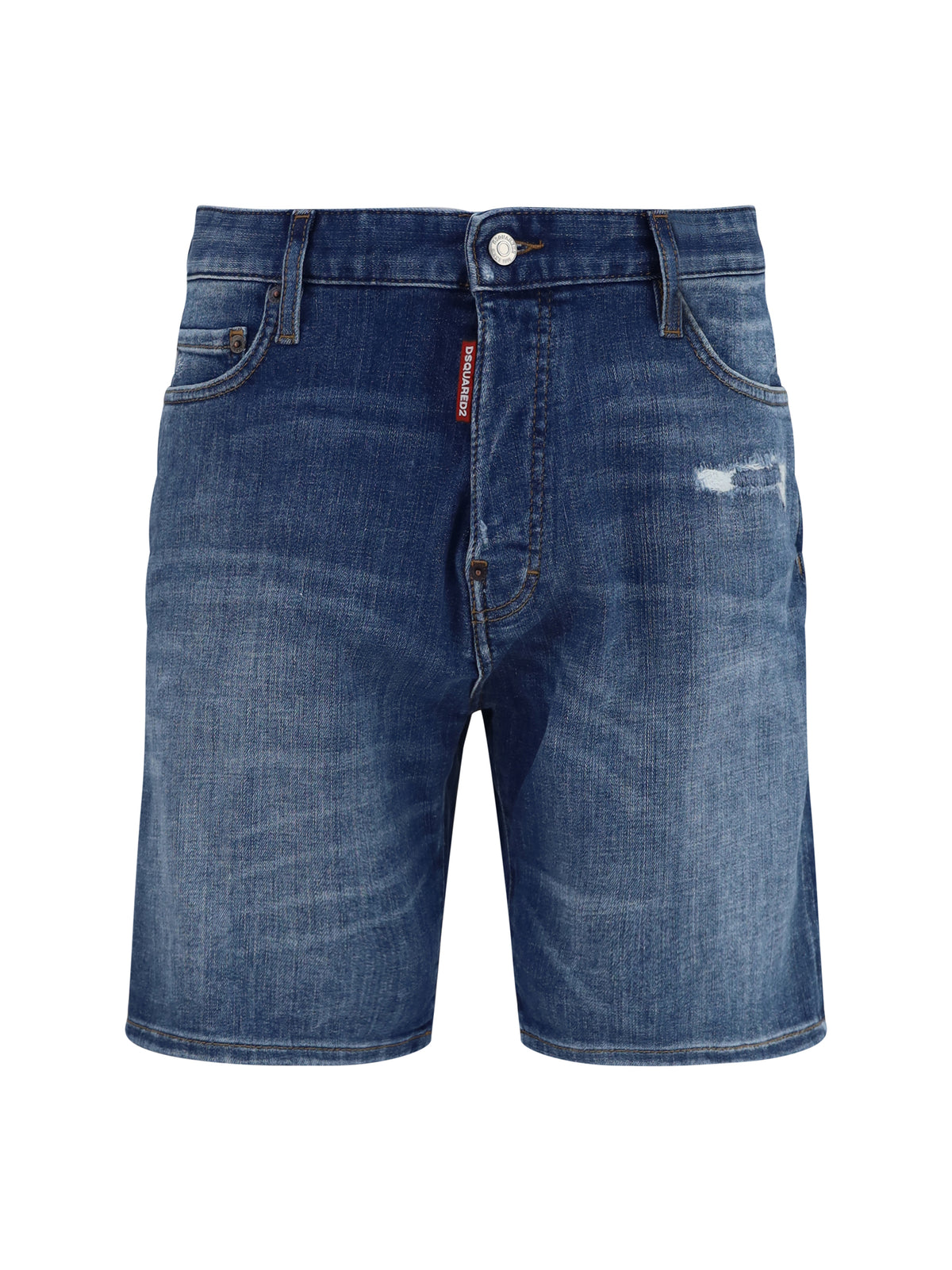 Dsquared2 Marine Short Denim Bermuda Shorts - Navy Blue