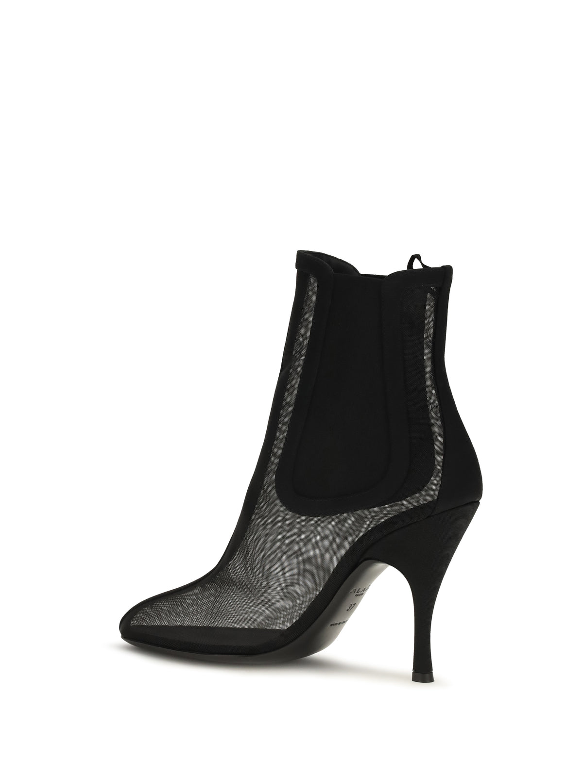 Alaïa Mesh Chelsea Ankle Boots - Noir