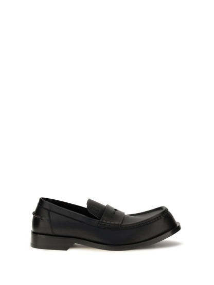 Loewe Bobine polished calfskin Loafers - Black