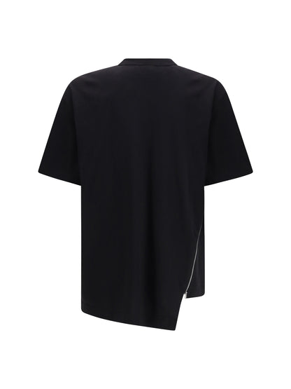 COMME DES GARÇONS SHIRT Cotton T-shirt with side zipper