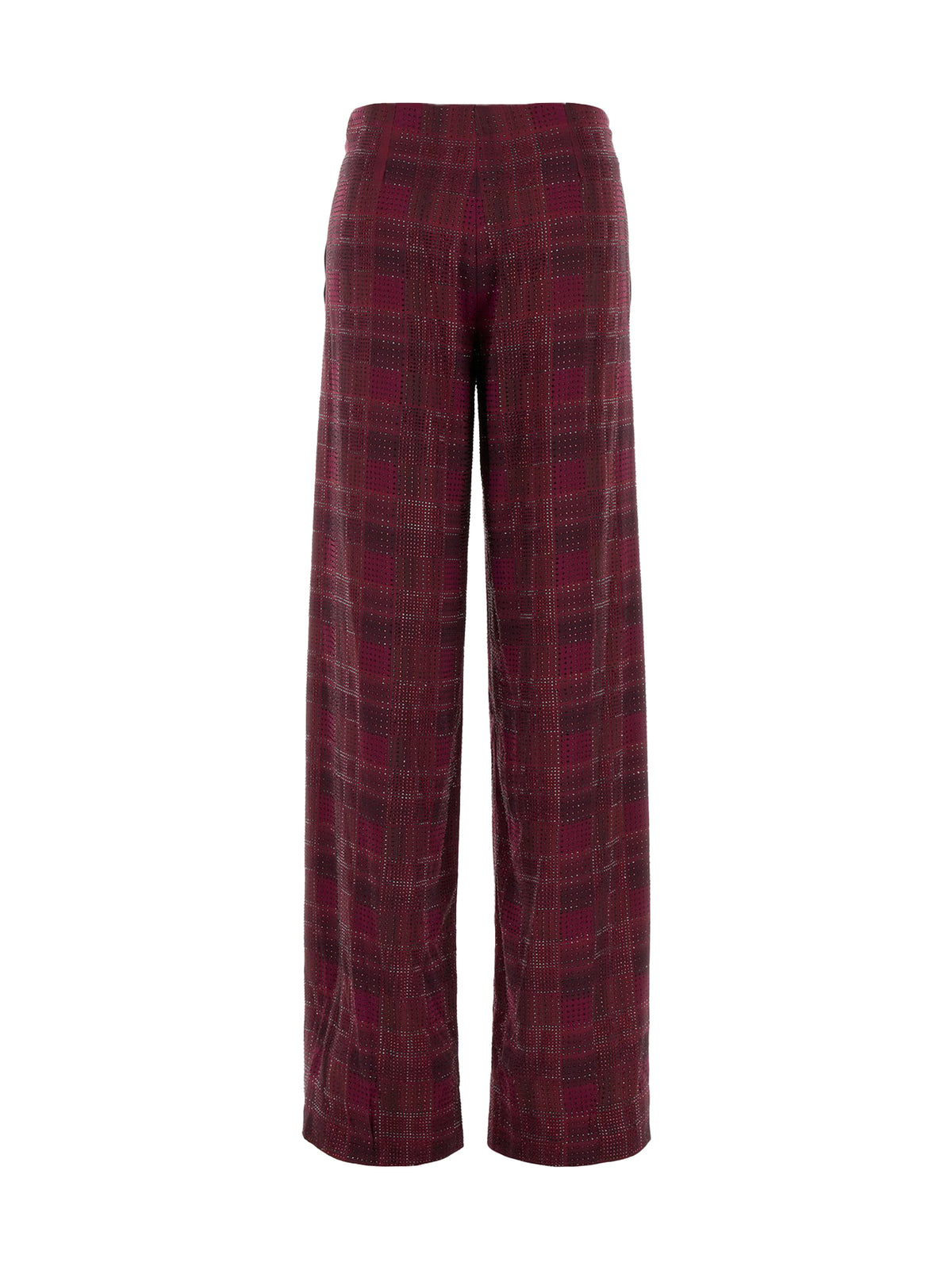 Ermanno Scervino Relaxed Tailoring check satin Pants - St. Check P