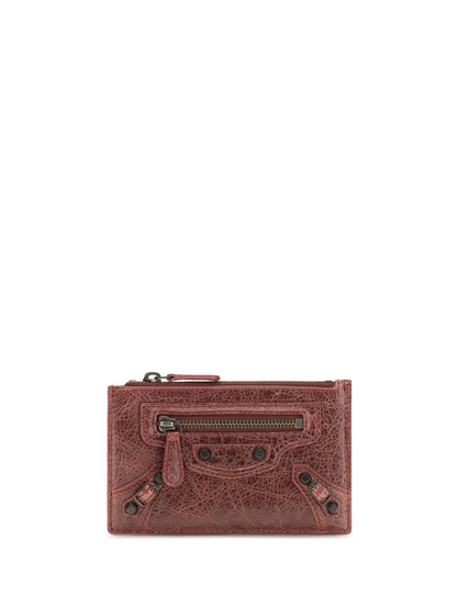 Balenciaga Le City long Card Holder - Berry Red