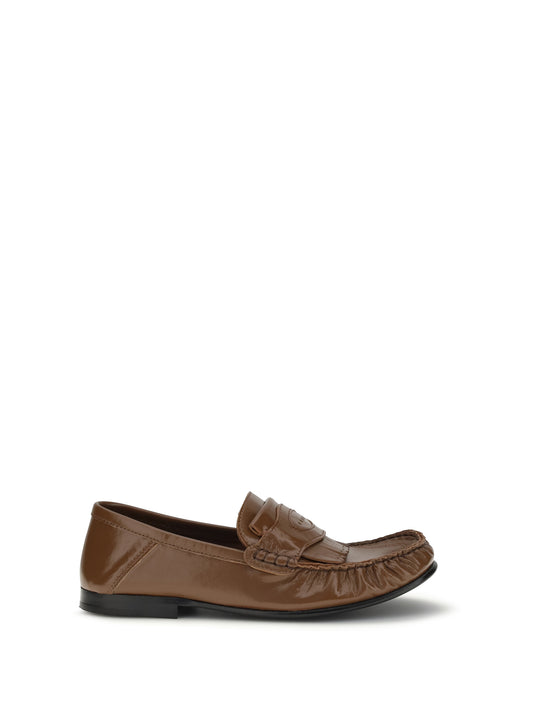 MARNI Leather Loafers with tassels and foldable heel