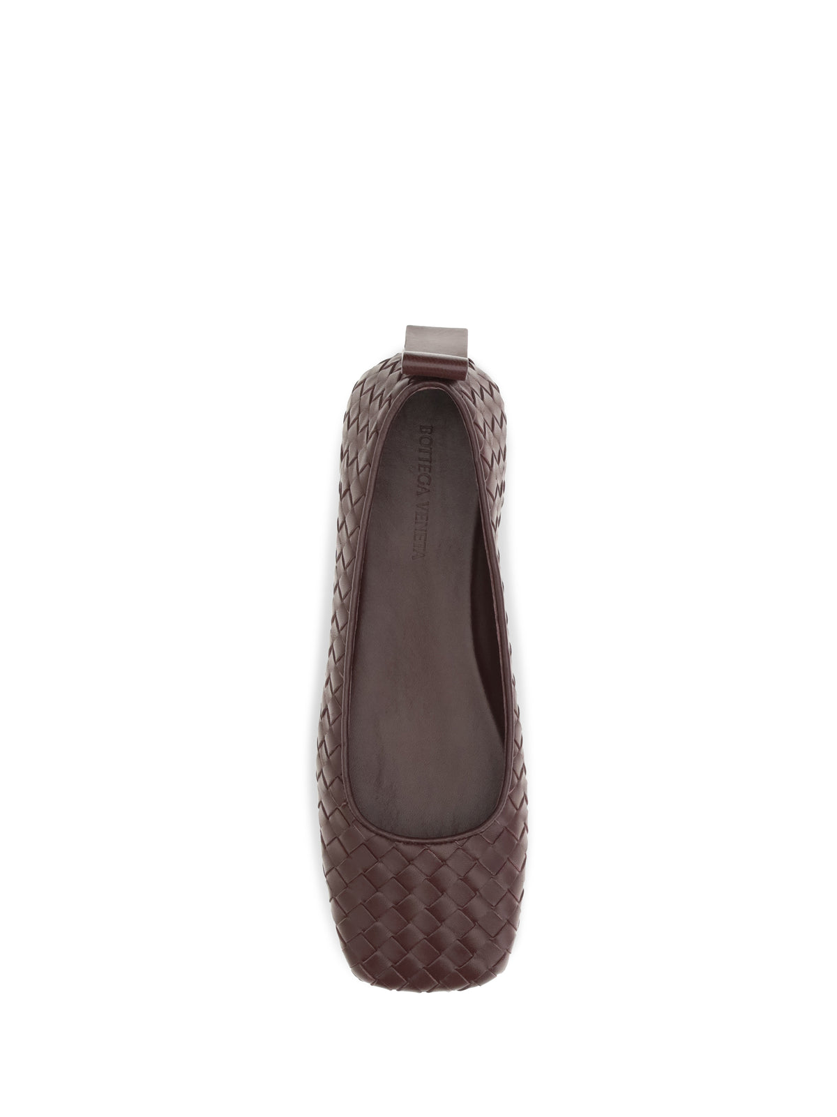 Bottega Veneta Charlotte Ballerinas - Deep Mahogany