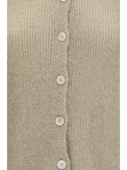 Our Legacy Polo Collar Sweater with buttons - Soft Sage