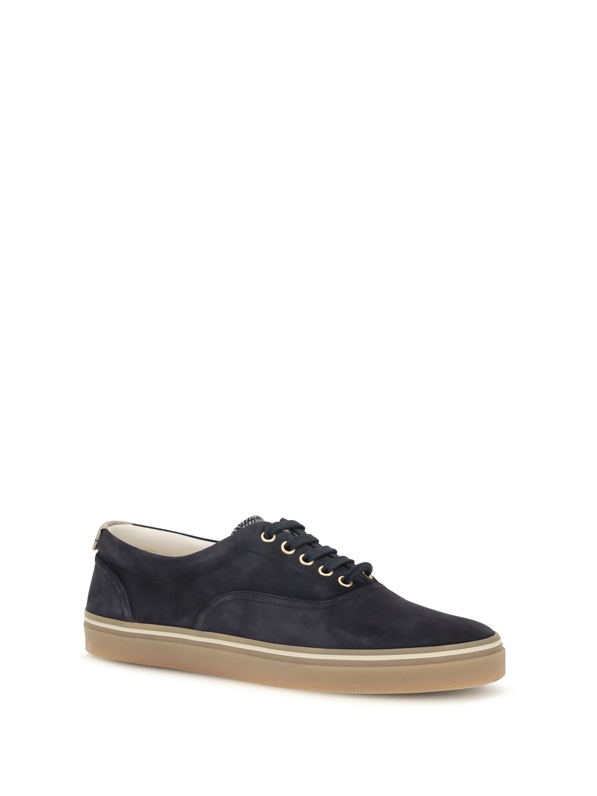 Brunello Cucinelli Suede Sneakers - Night Sky+Alpaca+Navy