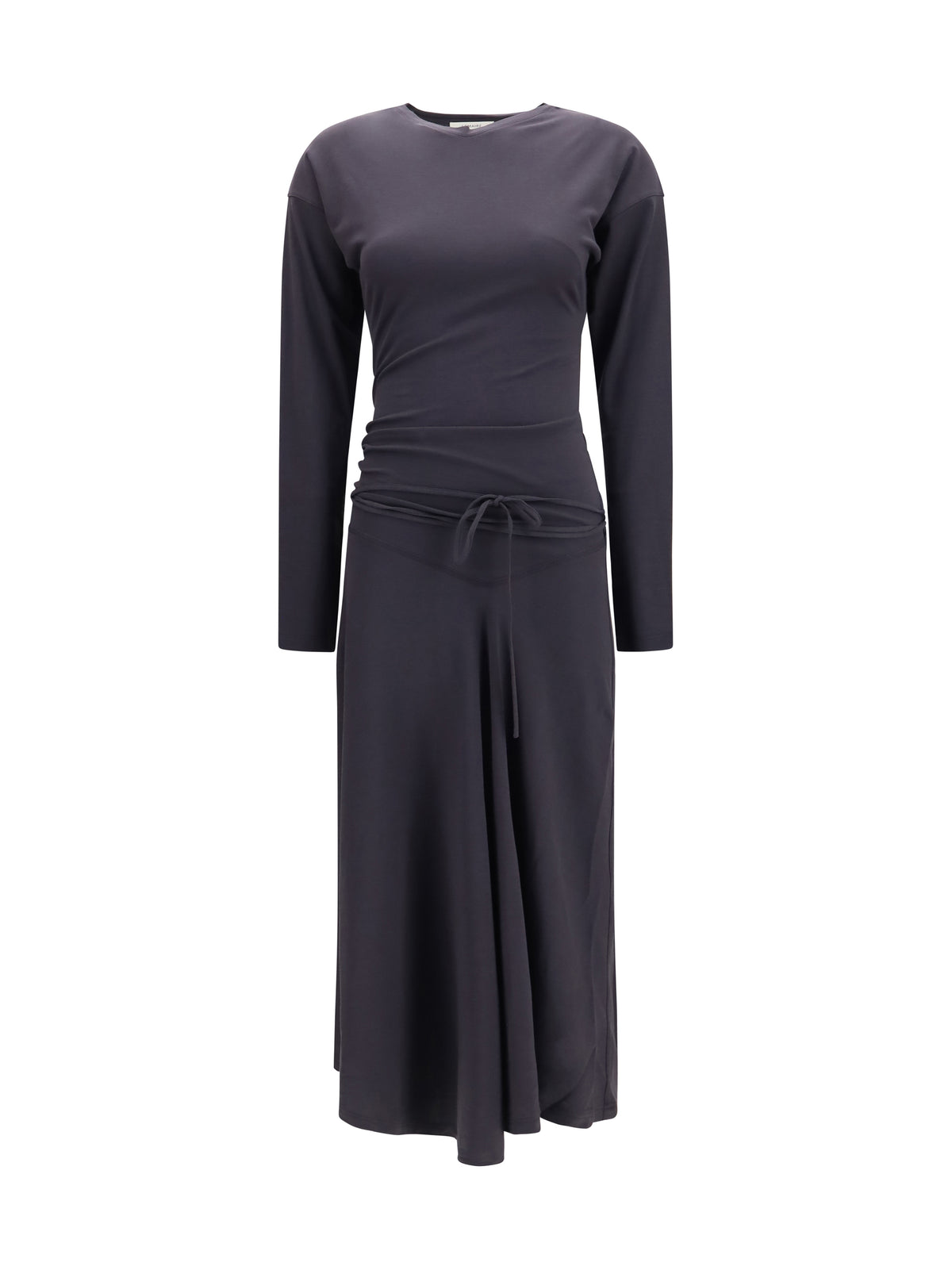 Lemaire Draped fitted long Dress - Basalt