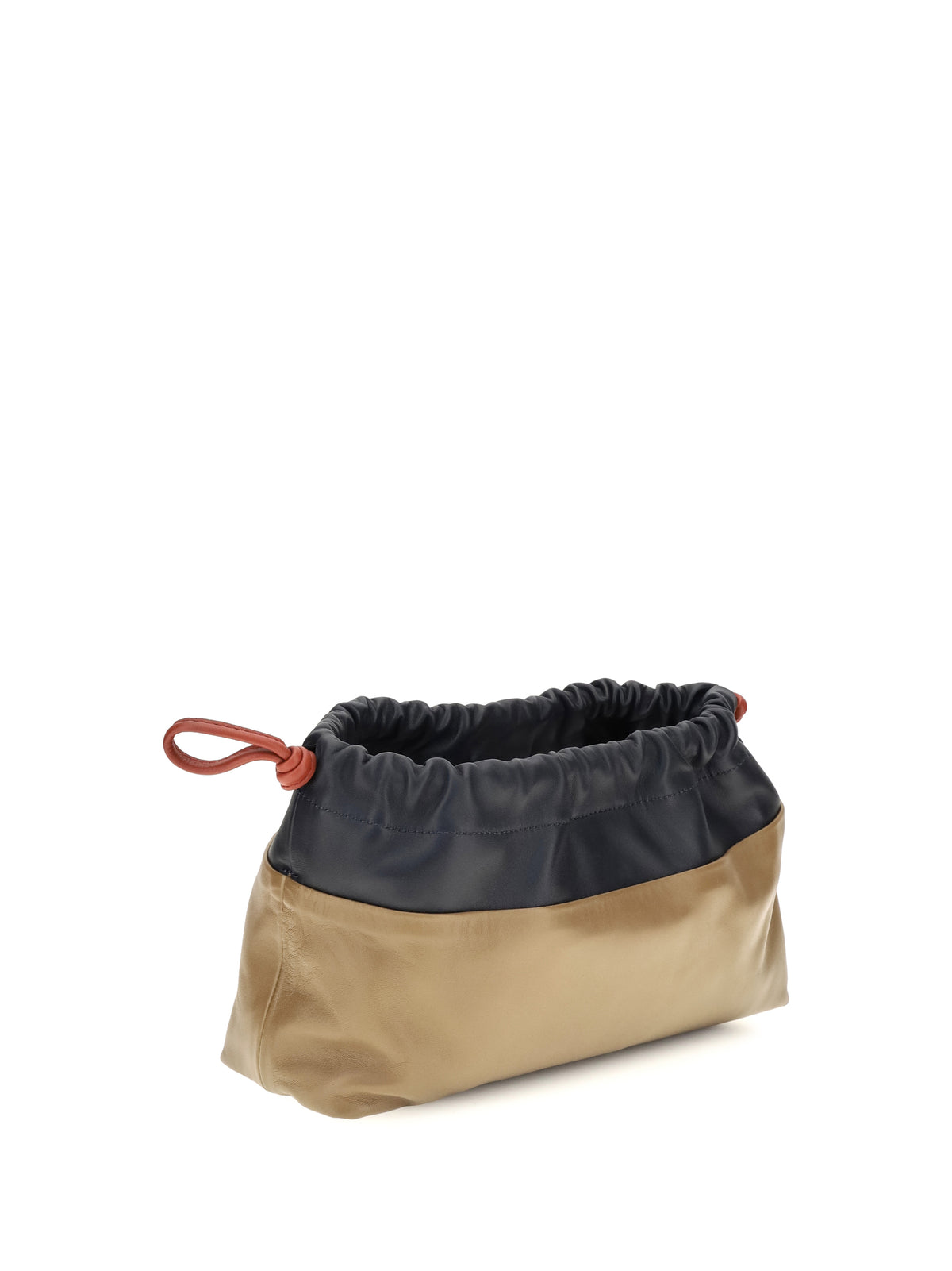 Pierre Hardy Twin Clutch Bag - Navy-Camel-Rust