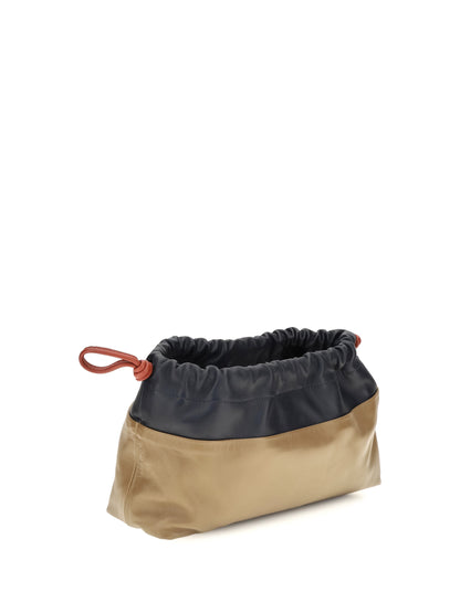 Pierre Hardy Twin Clutch Bag - Navy-Camel-Rust