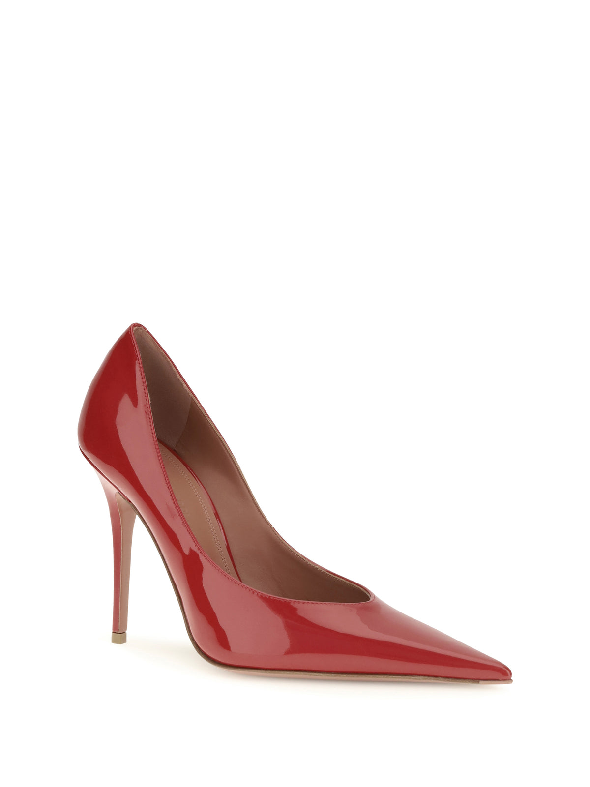 Amina Muaddi Anok Pump 2.0 - Winter Red Patent