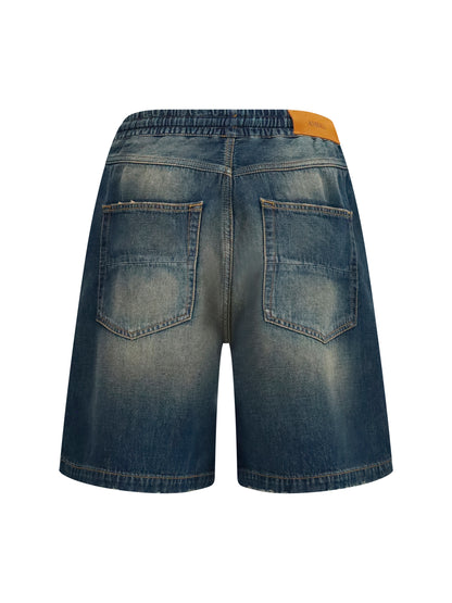Amiri Drawstring denim Shorts - Sandstone