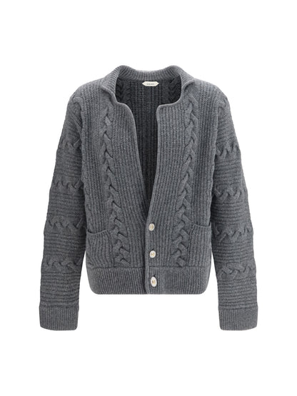 Versace Knitted button Cardigan - Anthracite