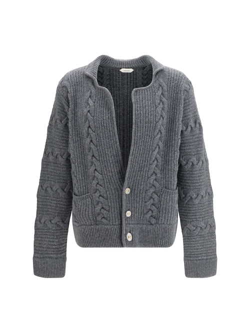 Versace Knitted button Cardigan - Anthracite