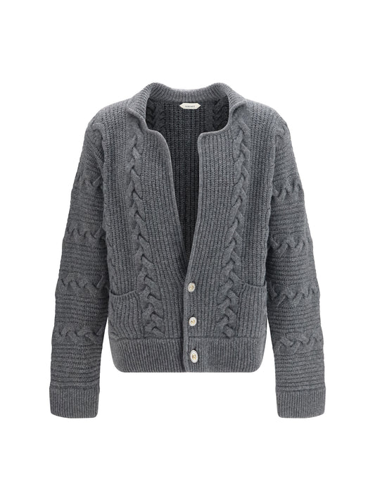 Versace Knitted button Cardigan - Anthracite