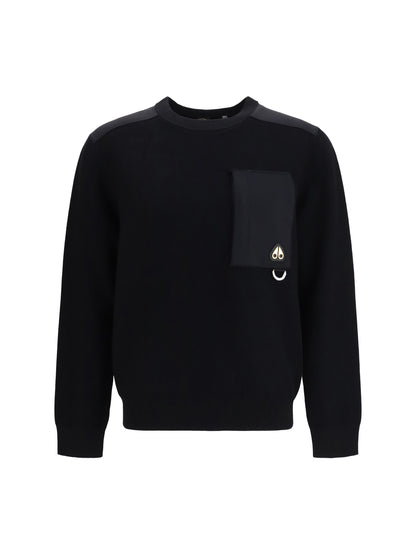 Moose Knuckles Gold Series Elowan crewneck Sweater - Black