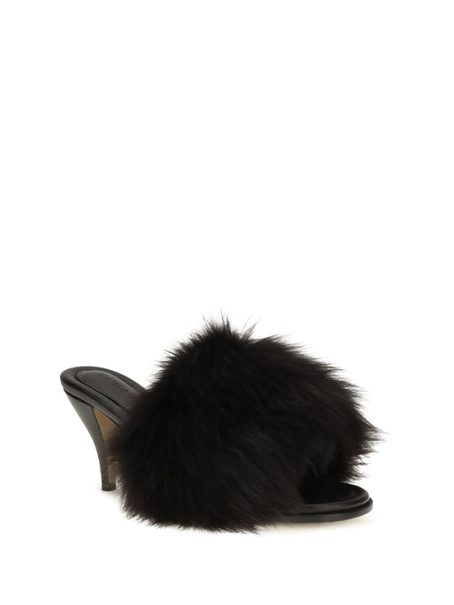 Bottega Veneta Cherry Mules Sandals - Fondant-Espresso