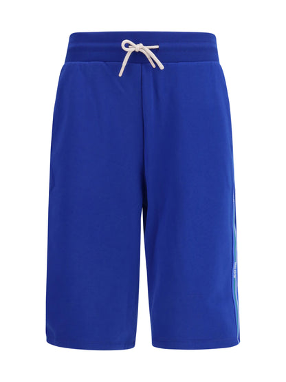 GCDS Side stripe sporty Shorts - Royal Blue/Blue