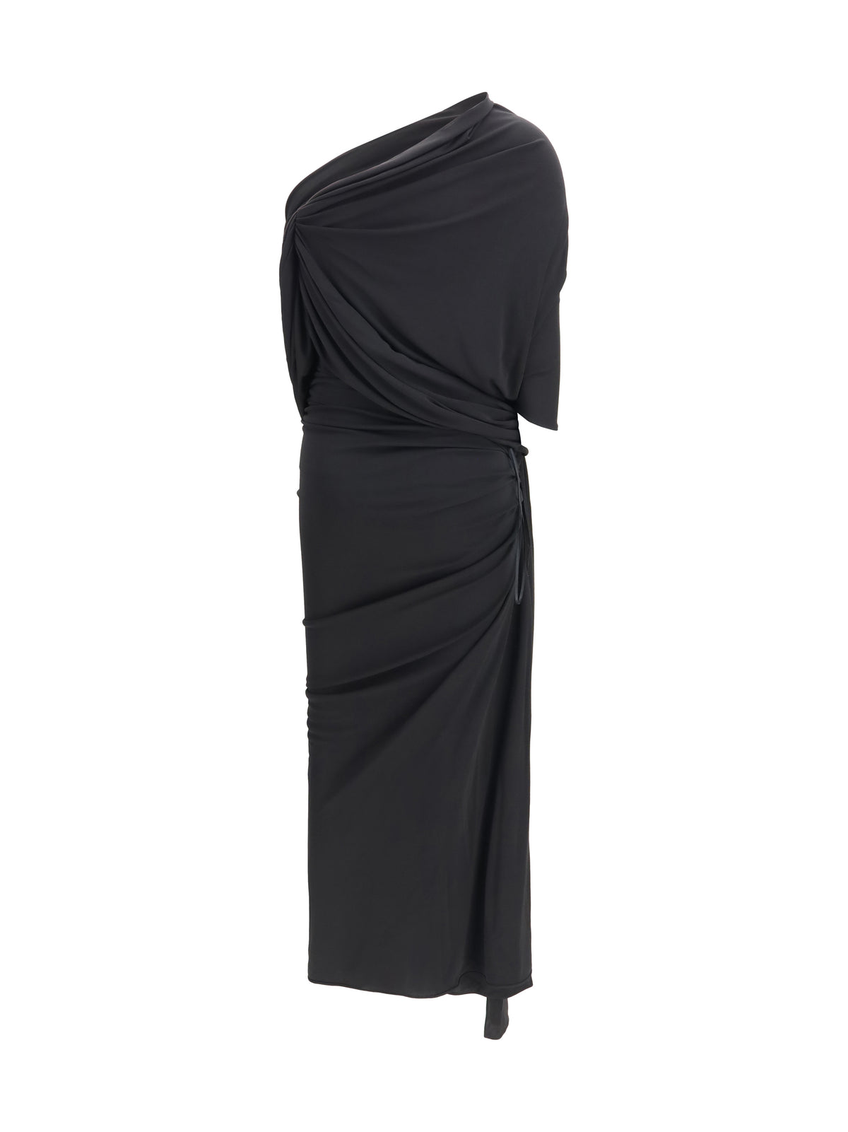 Balenciaga Draped asymmetric Dress - Black