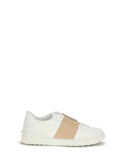 Valentino Garavani Open Sneakers - White/Sahara Beige/White
