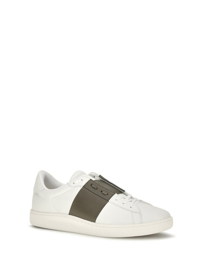Valentino Garavani Open Sneakers - White/Khaki