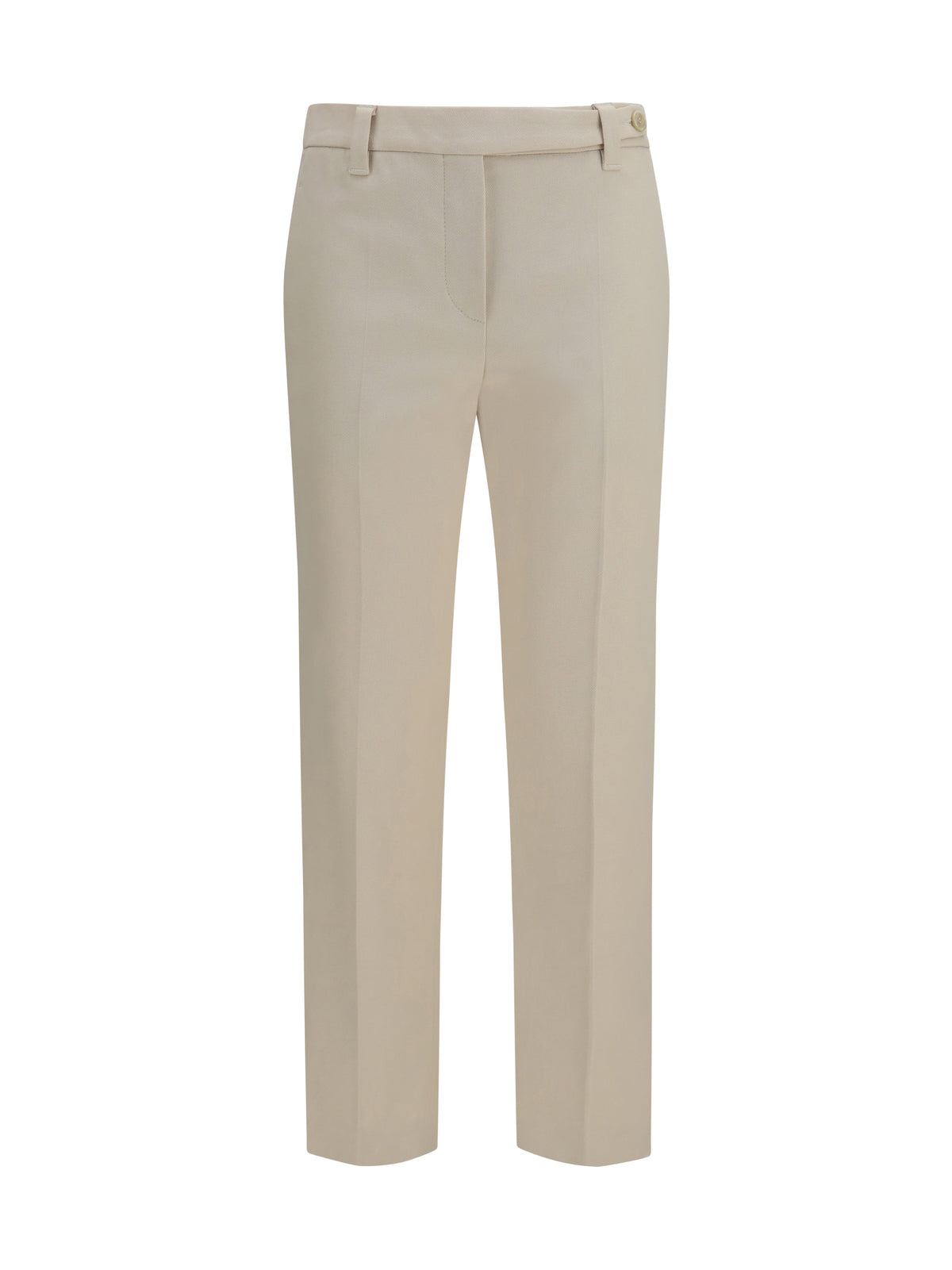 Brunello Cucinelli Tailored cotton Pants - Latte D'Avena