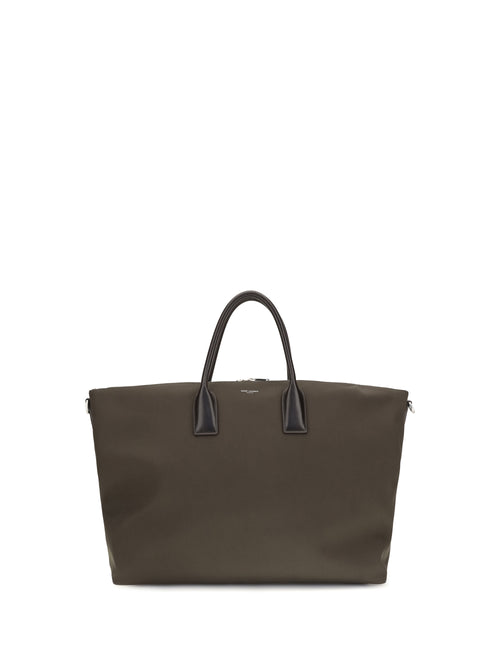 Saint Laurent Oversized Bowling Travel Bag - Deep Leaf/Choco No