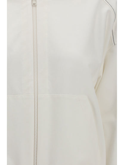 Brunello Cucinelli Cotton Hoodie - Natural