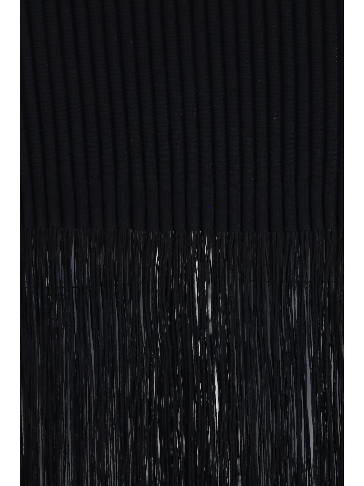 AlaïA Fringe pencil Skirt - Noir Alaia