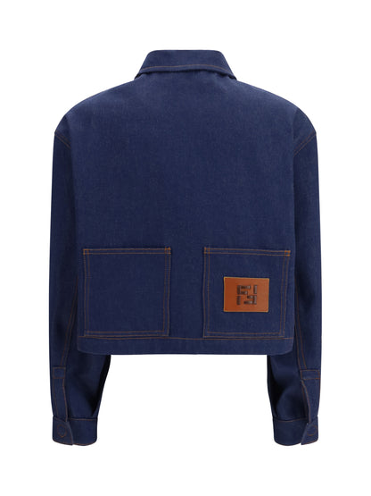 FENDI Cropped Denim Jacket