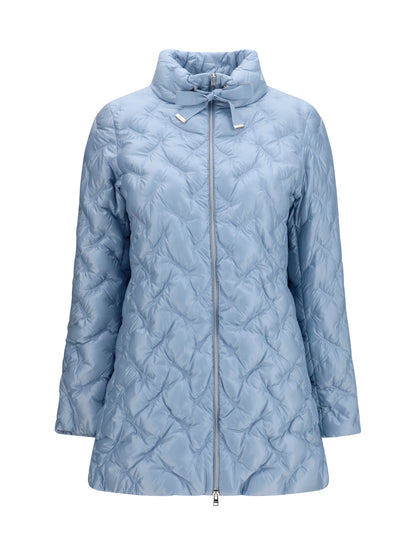 Herno Midi Down Jacket - Sky Blue