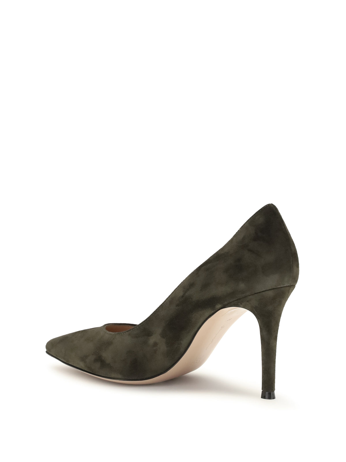 Gianvito Rossi Suede Pumps - Dark Olive