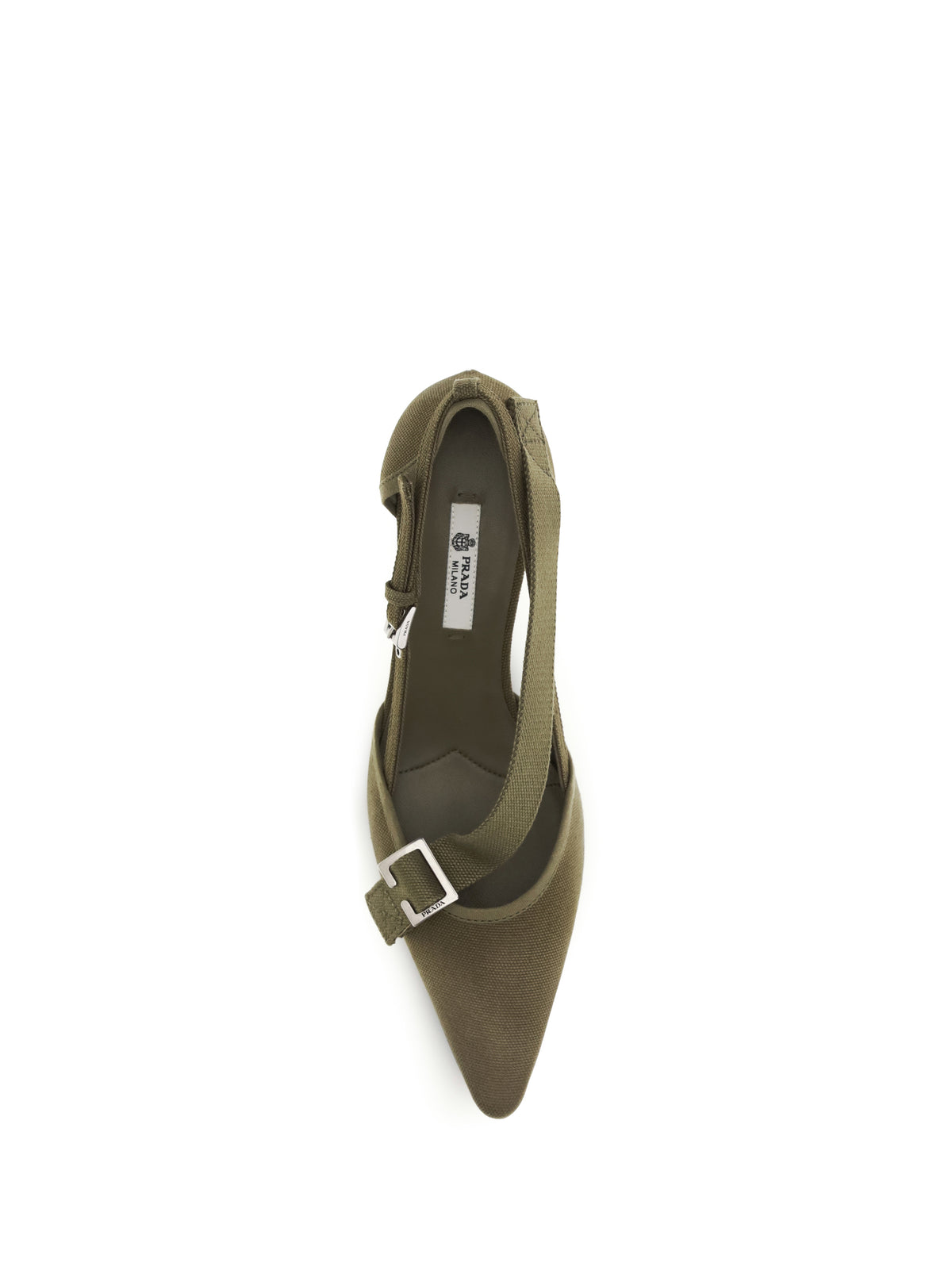 Prada Cotton Pumps - Military