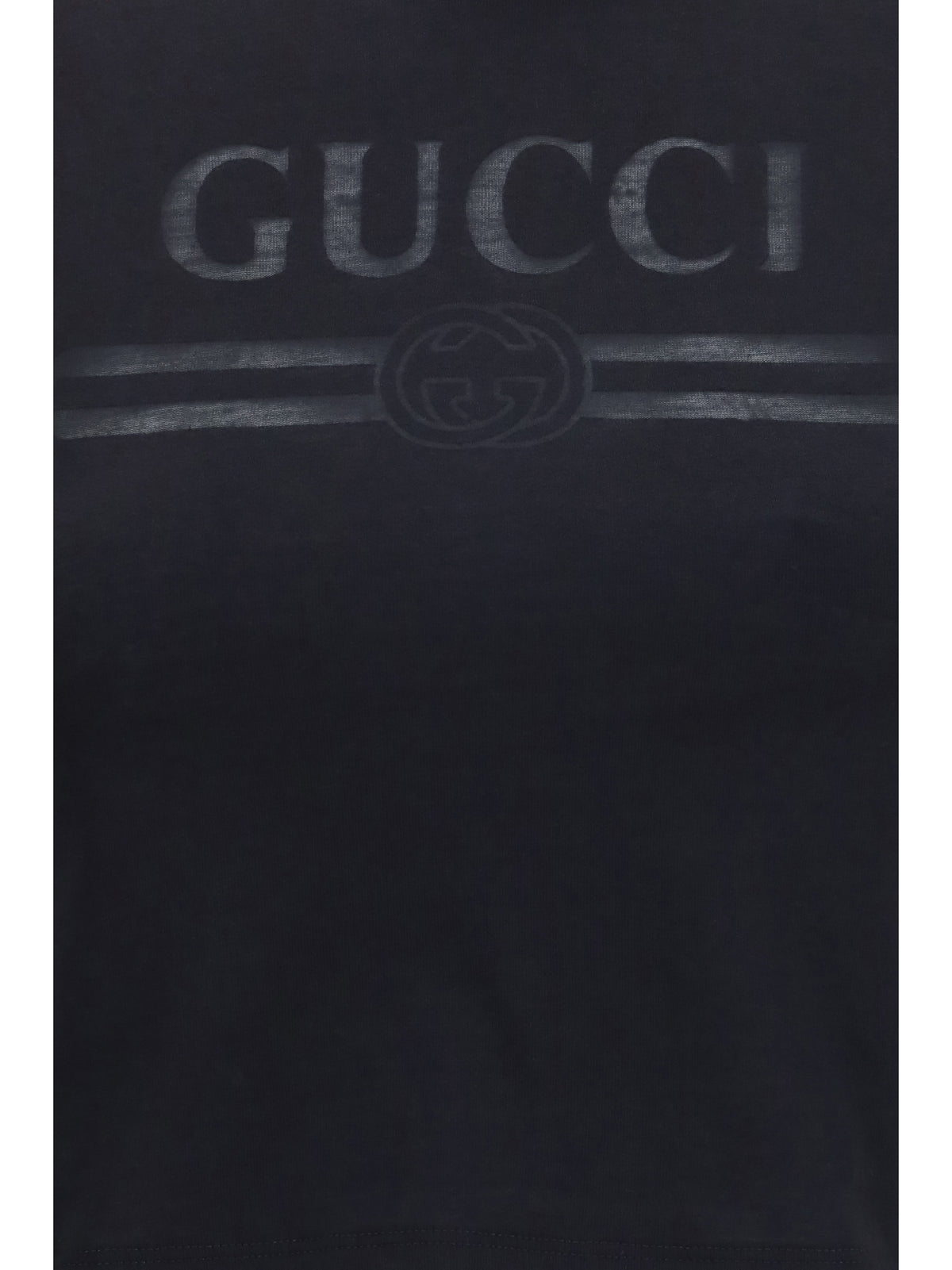 Gucci Cotton jersey T-shirt with devoré detail - Black