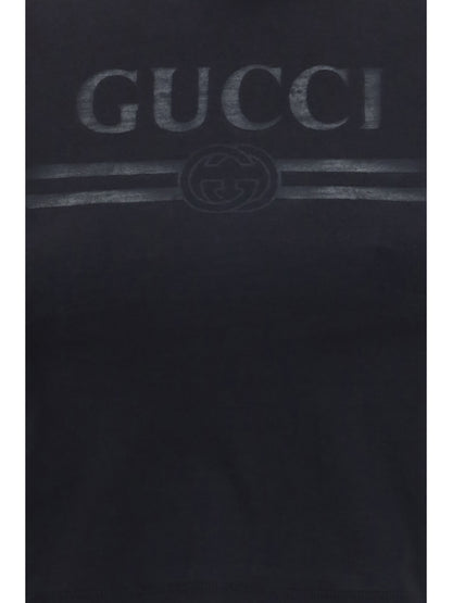 Gucci Cotton jersey T-shirt with devoré detail - Black