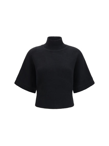 AlaïA Cropped cashmere turtleneck Sweater - Noir Alaia
