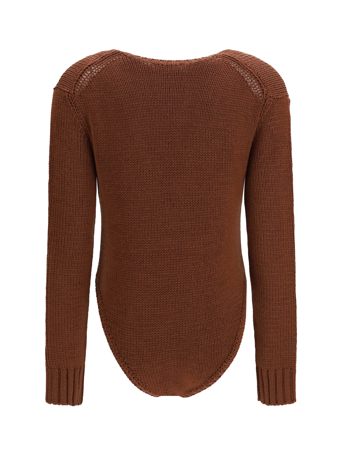 Forte_forte Cable-knit wool Bodysuit - Noisette