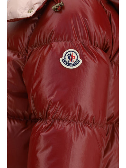 Moncler Niveole short nylon Down Jacket - Medium Red