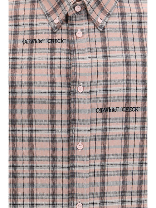 Off-White Flannel Shirt - Mauve Morn