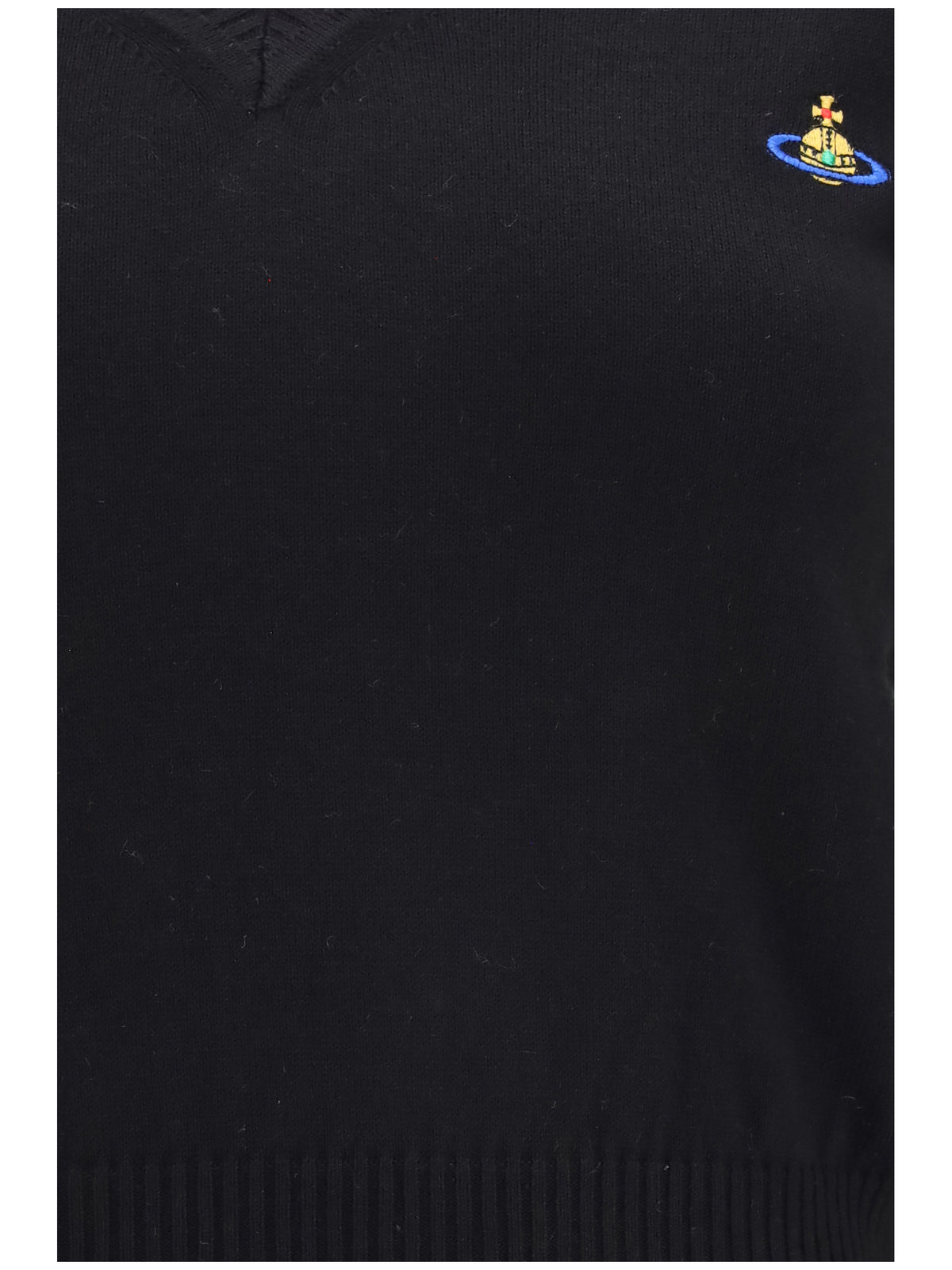 Vivienne Westwood Beatrice V-neck Sweater - Black