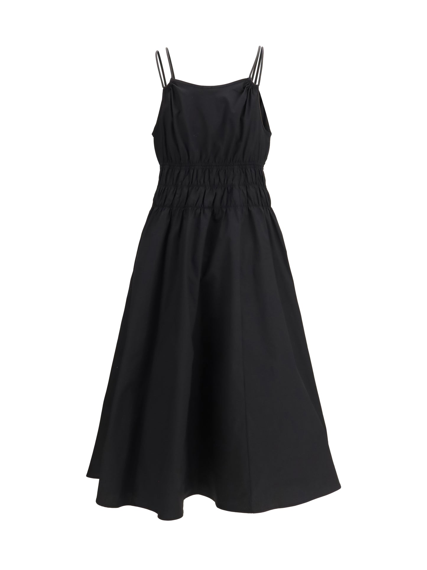 PINKO Shirred V-neck Dress