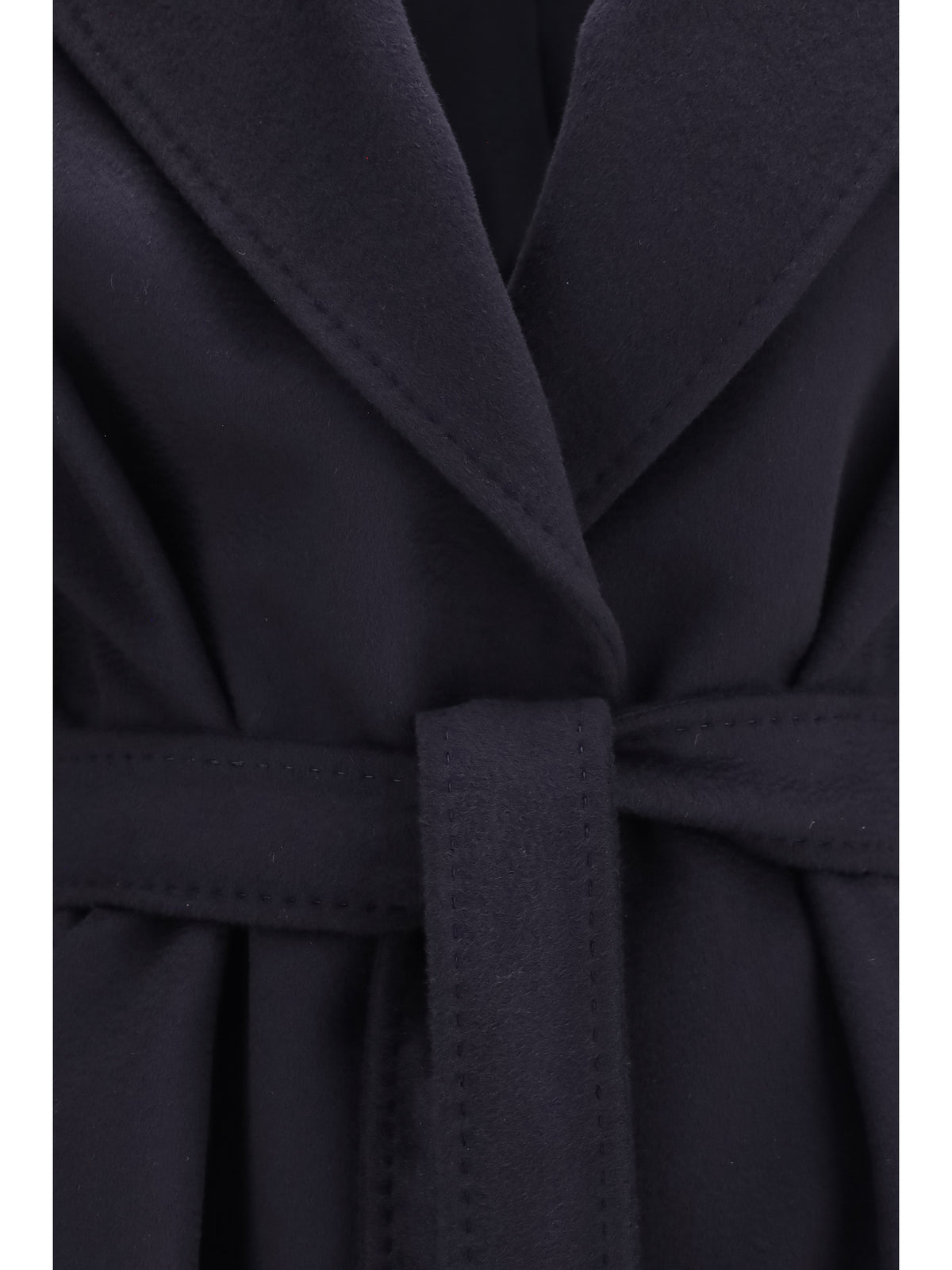 Max Mara Studio Wool Coat with peak lapels - Blue