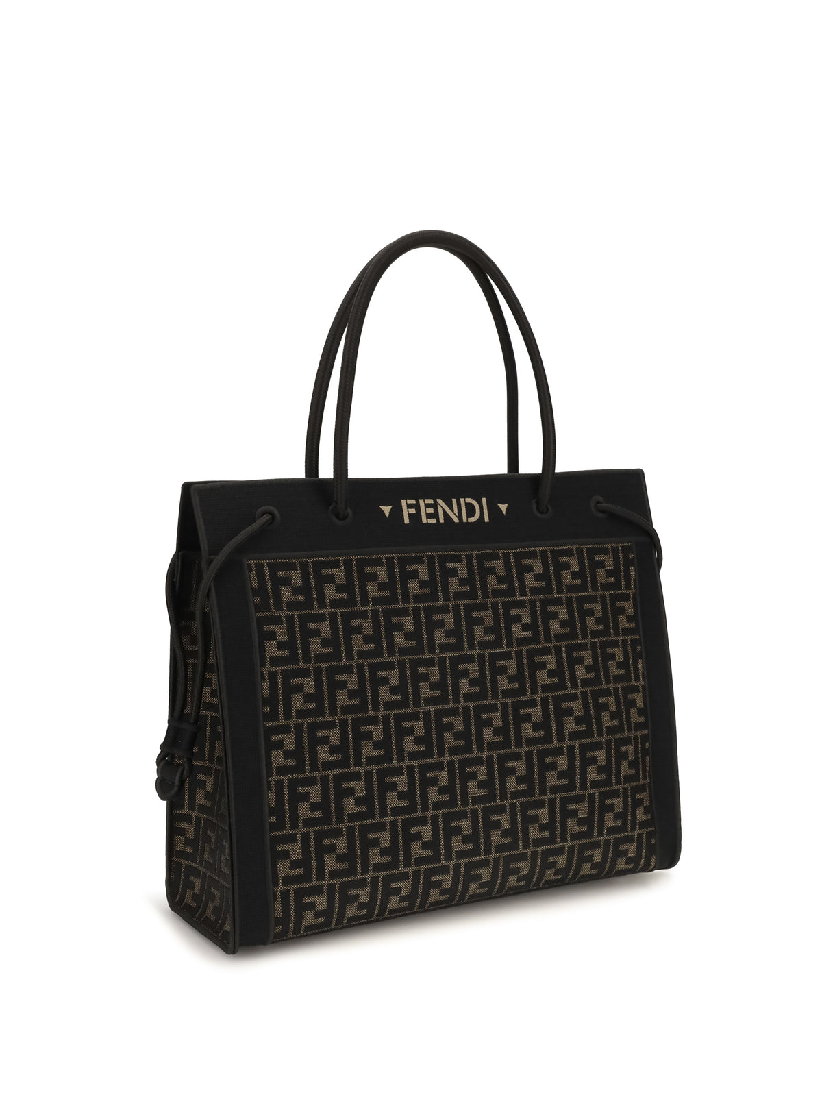 Fendi Large Magic FF logo Shopping Bag - Tobacco Moro