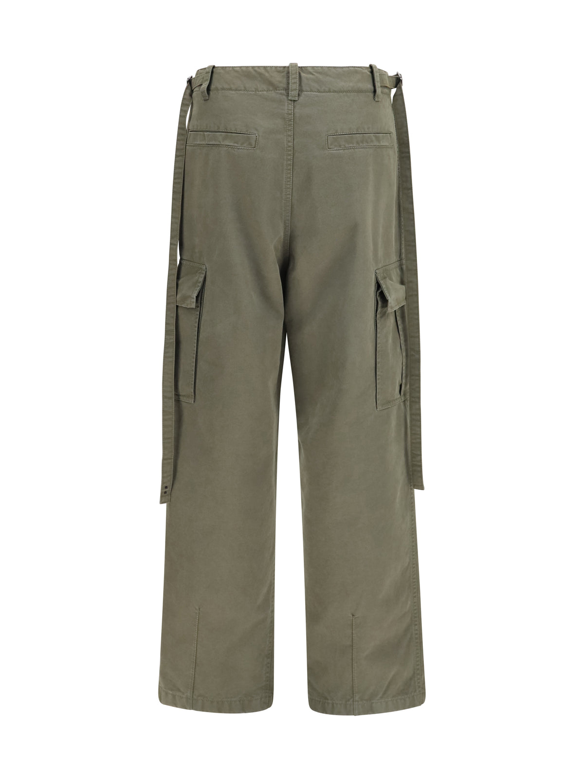 Fendi Cotton Cargo Pants - Green Military
