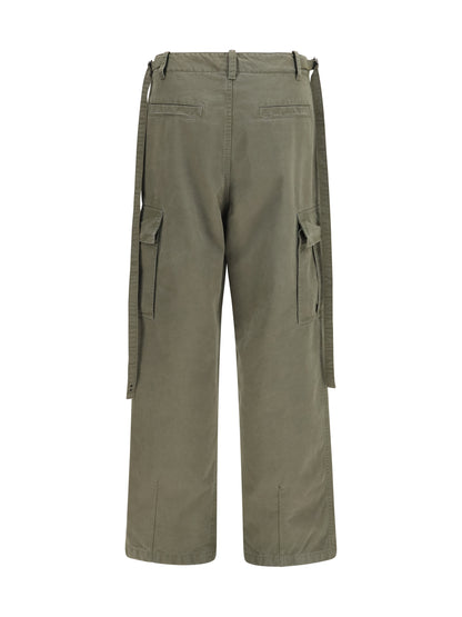 Fendi Cotton Cargo Pants - Green Military