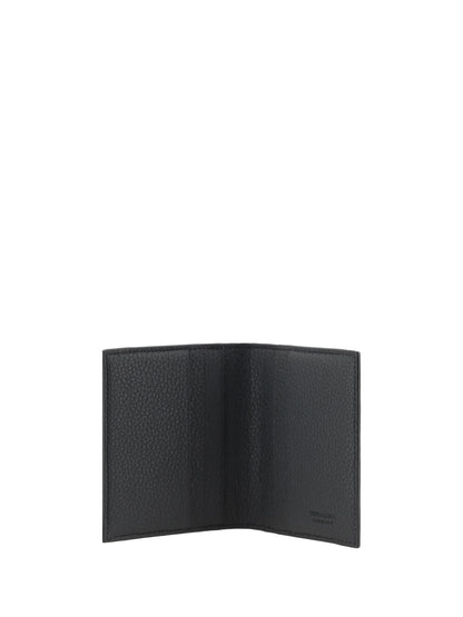 Ferragamo Leather Cardholder - Grey Patterned Medium